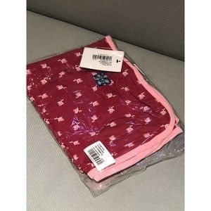 New Kickee Pants Baby Girl Candy Apple Rose Bud Swaddling Blanket Swaddle Red